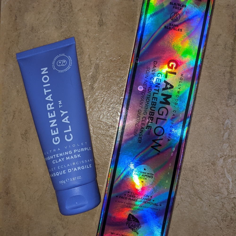 GLAMGLOW cleanser & GENERATION clay mask